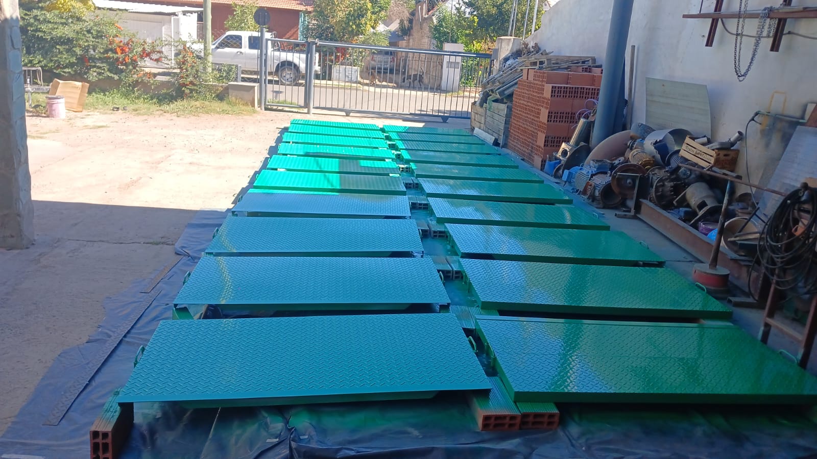 Eje y conjunto mecanizado con flange
